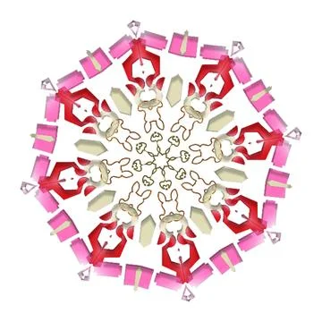 Mandala Shiny Piece Element Gradient Abstract Creative Background for Digit.. Stockillustratie