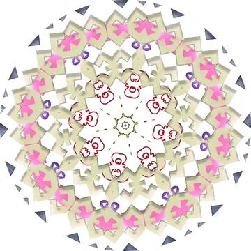 Mandala Shiny Piece Element Gradient Abstract Creative Background for Digit.. Stockillustratie