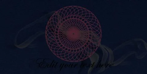 Mandala smoke design Illustrazione stock