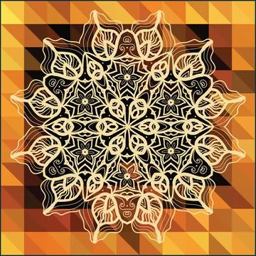 Mandala triangle vector mandala triangle vector Copyright: xZoonar.com/Dmi... 스톡 사진