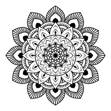 Mandala vector art illustration Stock Illustration