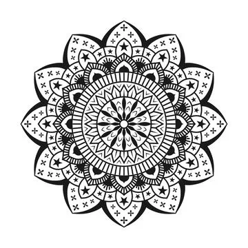 Mandala vector art illustration Stock Illustration