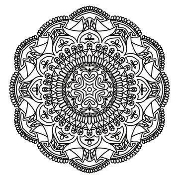 Mandala Vector Art Pattern Design Illustrazione stock