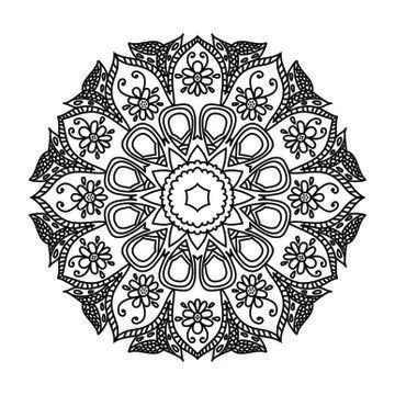 Mandala Vector Art Pattern Design Stock Illustration