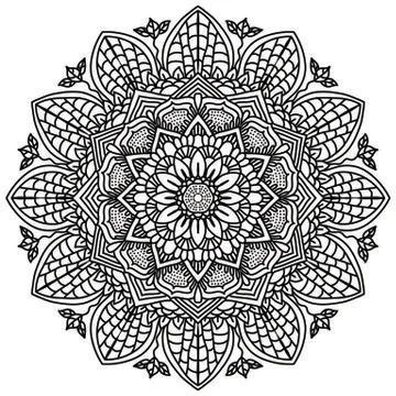 Mandala Vector Art Pattern Design 스톡 일러스트