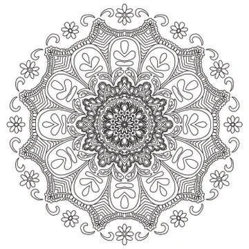 Mandala Vector Art Pattern Design Stock Illustration