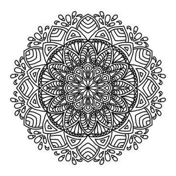 Mandala Vector Art Pattern Design Stock Illustration
