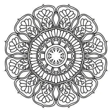 Mandala Vector Art Pattern Design Stock Illustration