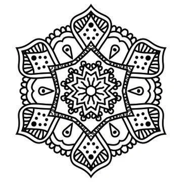 Mandala Vector Art Pattern Design Stock Illustration