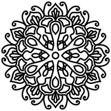Mandala Vector Art Pattern Design Stock Illustration
