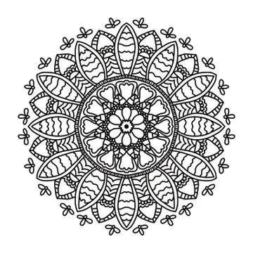 Mandala Vector Art Pattern Design 스톡 일러스트