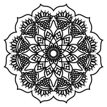 Mandala Vector Art Pattern Design Illustrazione stock