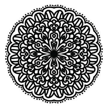 Mandala Vector Art Pattern Design Stock Illustration