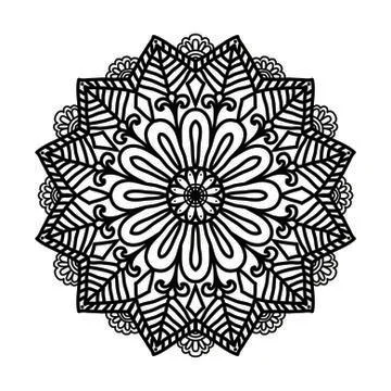 Mandala Vector Art Pattern Design Stock Illustration