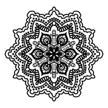 Mandala Vector Art Pattern Design Illustrazione stock
