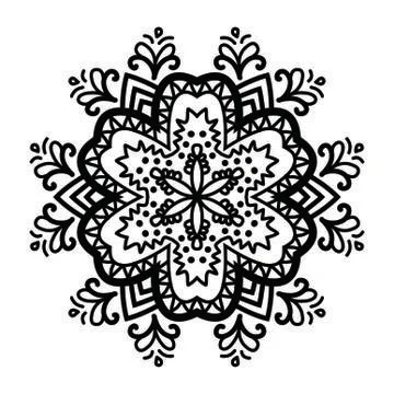 Mandala Vector Art Pattern Design Illustrazione stock