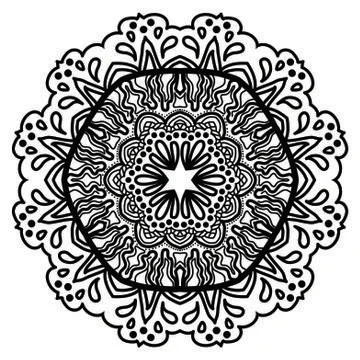 Mandala Vector Art Pattern Design 스톡 일러스트