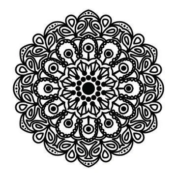 Mandala Vector Art Pattern Design 스톡 일러스트