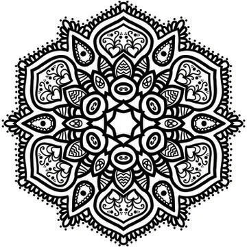 Mandala Vector Art Pattern Design 스톡 일러스트