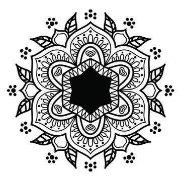 Mandala Vector Art Pattern Design Illustrazione stock