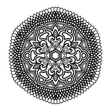 Mandala Vector Art Pattern Design Illustrazione stock