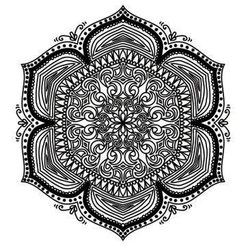 Mandala Vector Art Pattern Design Stock Illustration