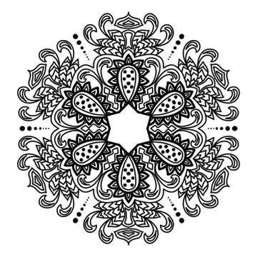 Mandala Vector Art Pattern Design Illustrazione stock