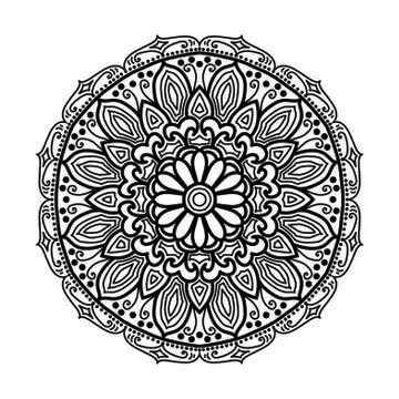 Mandala Vector Art Pattern Design Illustrazione stock