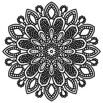 Mandala Vector Art Pattern Design Stock Illustration