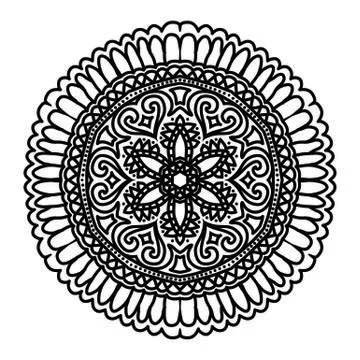 Mandala Vector Art Pattern Design 스톡 일러스트