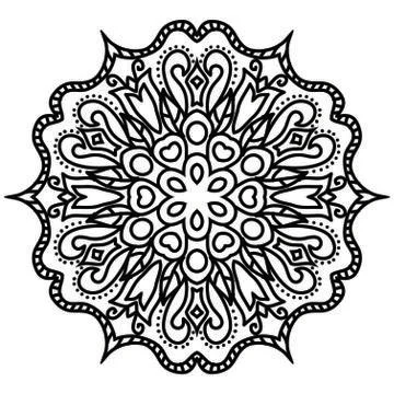 Mandala Vector Art Pattern Design Stock Illustration