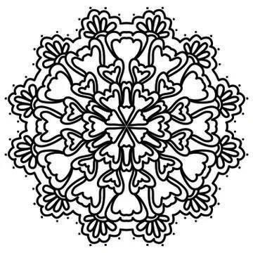 Mandala Vector Art Pattern Design Stock Illustration