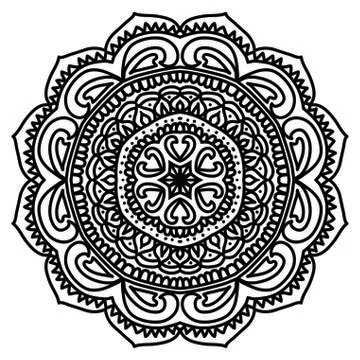 Mandala Vector Art Pattern Design Illustrazione stock