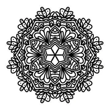 Mandala Vector Art Pattern Design Stock Illustration