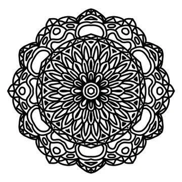 Mandala Vector Art Pattern Design Illustrazione stock