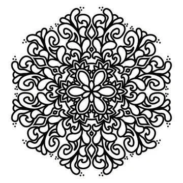 Mandala Vector Art Pattern Design Illustrazione stock