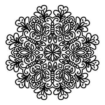 Mandala Vector Art Pattern Design Stock Illustration