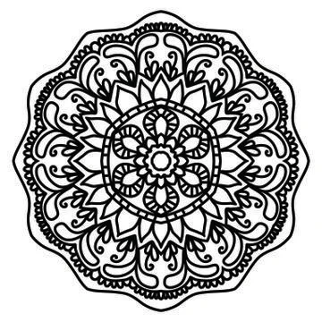 Mandala Vector Art Pattern Design 스톡 일러스트
