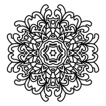 Mandala Vector Art Pattern Design 스톡 일러스트