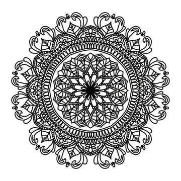 Mandala Vector Art Pattern Design Stock Illustration
