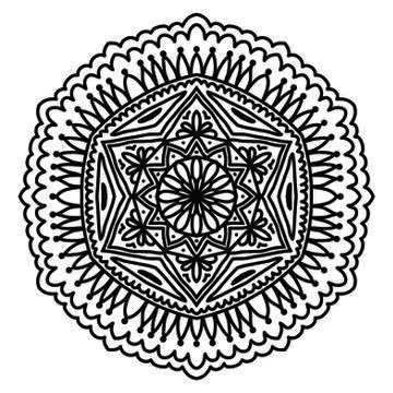 Mandala Vector Art Pattern Design Stock Illustration