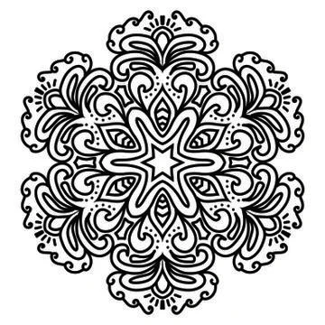 Mandala Vector Art Pattern Design Stock Illustration