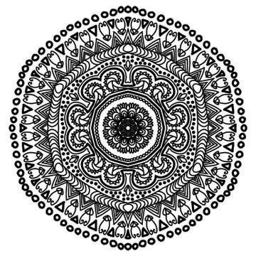 Mandala Vector Art Pattern Design Stock Illustration