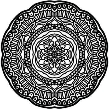 Mandala Vector Art Pattern Design Stock Illustration