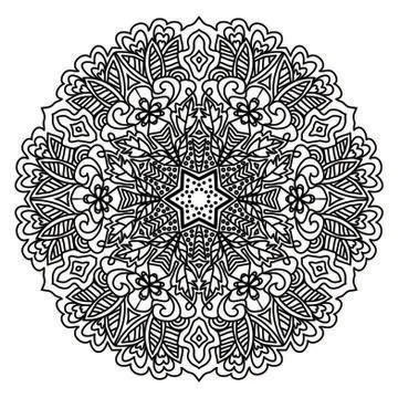 Mandala Vector Art Pattern Design Stock Illustration