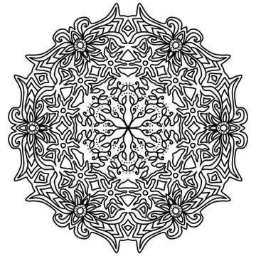 Mandala Vector Art Pattern Design Stock Illustration