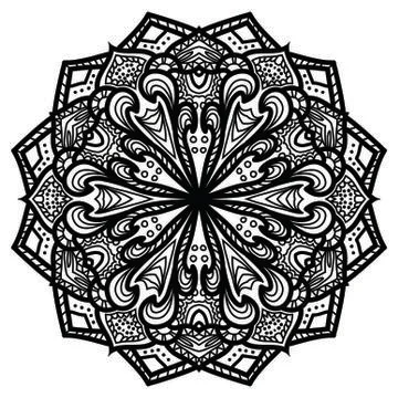 Mandala Vector Art Pattern Design Stock Illustration