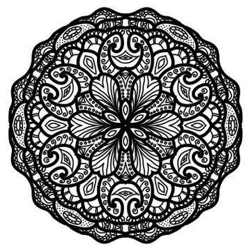 Mandala Vector Art Pattern Design Stock Illustration