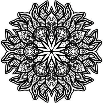 Mandala Vector Art Pattern Design 스톡 일러스트