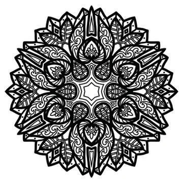 Mandala Vector Art Pattern Design Stock Illustration